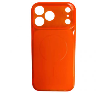 Чехол силиконовый iPhone 17 Pro Max прозрачный Clear Case оранжевый#2166825