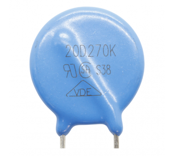 Варисторы NONAME 20D270K Варистор 27В 18Дж#2170849