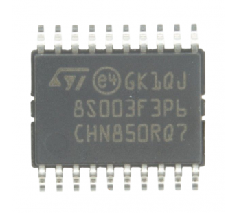 Микроконтроллеры STM STM8S003F3P6 (TSSOP-20) Микроконтроллер8-Бит, STM8#2174244