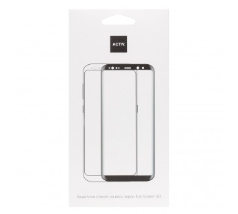 Защитное стекло Full Screen Activ SUPER 3D с отпечатком пальца для "Realme C100i/P4 Lite 4G (245549)#2166968