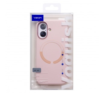 Чехол-накладка - SM040 SafeMag для "Apple iPhone 16" (light pink) (245525)#2168681