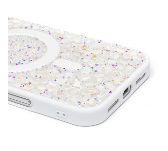Чехол-накладка - PC098 POSH SHINE SafeMag для "Apple iPhone 16 Pro Max " (white) (245369)#2169630