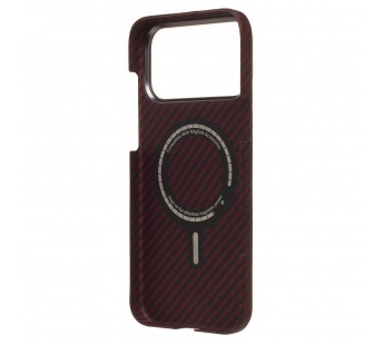 Чехол-накладка Cellis SM009 POSH KEVLAR SafeMag для "Apple iPhone 17 Pro Max" (red) (245476)#2169602
