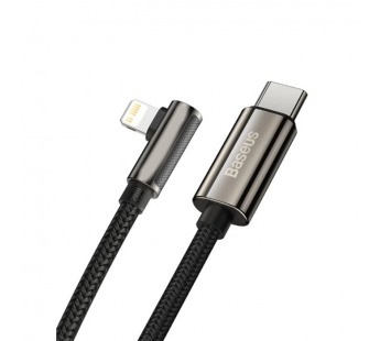 Кабель Type-C - Lightning (ткань, угловой, черный) 20W (2м) BaseusCATLCS-A01#2167407