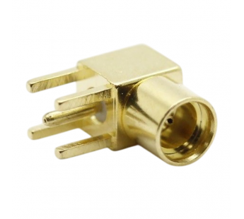 Разъемы высокочастотные Ruichi MMCX-KWE 6.8x6.5 Gold Гнездо MMCXугловое под пайку к печатной плате#2175771