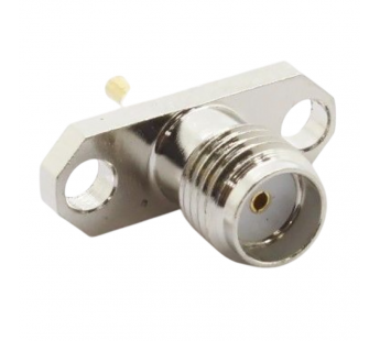 Разъемы высокочастотные Ruichi SMA-KF 5.6x16/4/3 Silver Гнездо SMAна блок под пайку, изолятор 4мм, жила 3мм d=1,3мм#2175752
