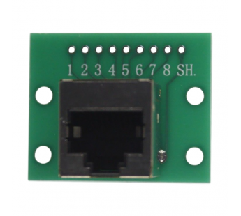 Разъемы сетевые NONAME Розетка RJ-45 8P8C вертикальная на плате9pin шаг 2,54мм#2177312