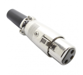 Разъемы аудио Rconnector RC-D1028F Гнездо XLR 3конт. на кабель(Серебро)#2174356