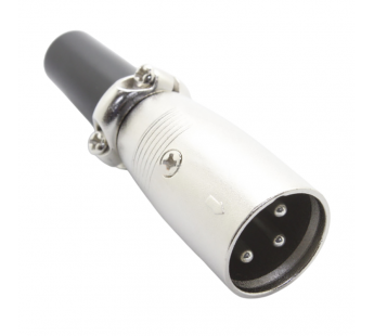 Разъемы аудио Rconnector RC-D1028M Штекер XLR 3конт. на кабель(Серебро)#2174345