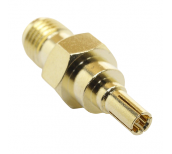 Разъемы высокочастотные NONAME CRC9/SMA-JK Gold Переходникштекер CRC9 на гнездо SMA#2175006