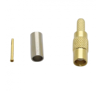 Разъемы высокочастотные NONAME MCX-KC-1.5 Gold Гнездо MCX подобжим кабеля RG174/RG179/RG188/RG316/RD315/LMR100#2175038