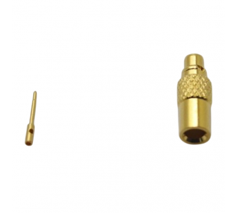 Разъемы высокочастотные NONAME MMCX-J-B2 Gold Штекер MMCX подпайку кабеля RG405/SF086/SFT50-2#2175023