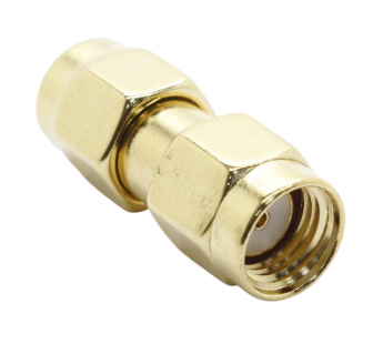 Разъемы высокочастотные NONAME RP-SMA-JJ Gold Переходник штекерSMA с инверсной жилой на штекер SMA с инверсной жилой#2175173