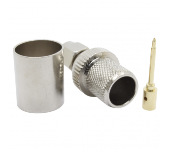 Разъемы высокочастотные NONAME SMA-JC-7 Silver Штекер SMA подобжим кабеля RG8/RG213/RG214/RG225/7DFB/LMR400#2175876