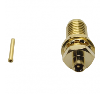 Разъемы высокочастотные NONAME SMA-KY-B2 Gold Гнездо SMA наблок под пайку кабеля RG405/SF086/SFT50-2 (6мм)#2175267