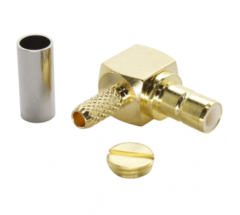 Разъемы высокочастотные NONAME SMB-JWC-1.5 Gold Штекер SMBугловой под обжим кабеля RG174/RG179/RG188/RG316/RD315/LMR100#2175396