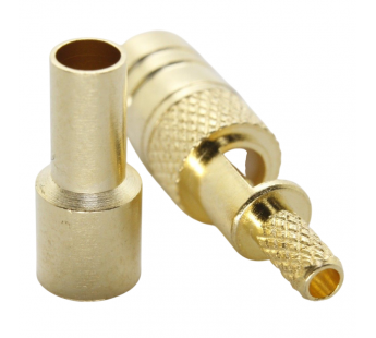 Разъемы высокочастотные NONAME SMB-KC-1.5 Gold Гнездо SMB подобжим кабеля RG174/RG179/RG188/RG316/RD315/LMR100 с вырезом#2175395