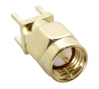 Разъемы высокочастотные NONAME SMA-JE 15 Gold Штекер SMA подпайку к печатной плате#2175875