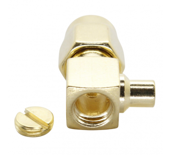 Разъемы высокочастотные NONAME SMA-JW-B2 Gold Штекер SMAугловой под пайку кабеля RG405/SF086/SFT50-2#2175850