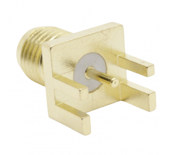 Разъемы высокочастотные NONAME SMA-KE 8x9/14 Gold Гнездо SMAпод пайку к печатной плате, частичная опора шаг 1,7мм#2175845