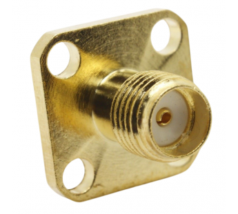 Разъемы высокочастотные NONAME SMA-KF 12.5x12.5/15/1.5 GoldГнездо SMA на блок под пайку, изолятор 15мм, жила 1,5мм d=1,3мм#2175290