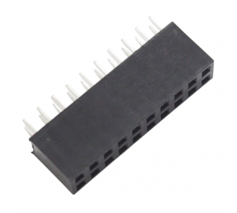 Разъемы штыревые и гнезда CNLIFENG LF613-2.54-20P-230 [2*10P](Черный) Гнездо на плату 20 конт. шаг 2,54мм#2177627