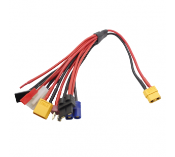 Разъемы питания DC AMASS Разветвитель разъем XT60-F на разъемыXT60-M/EC3-M/Deans-M/TRX-M/Futaba J-M/TAMIYA-F/RCY SYR-02M#2176263
