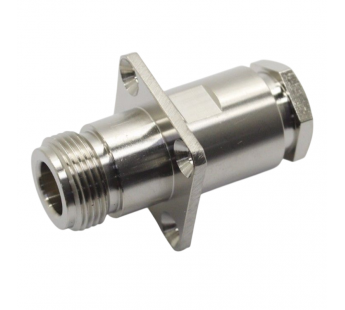 Разъемы высокочастотные NONAME N-KF-7 25x25 Гнездо N на блок подкабель RG8/RG213/RG214/RG225/7DFB/LMR400 с фланцем#2175087