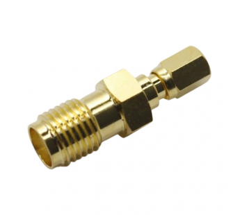 Разъемы высокочастотные NONAME SSMC/SMA-KK Gold Переходникгнездо SSMC на гнездо SMA#2175424