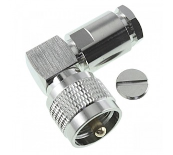 Разъемы высокочастотные NONAME UHF-JW-4 Штекер UHF угловой накабель RG59/RG140/RD302#2175594