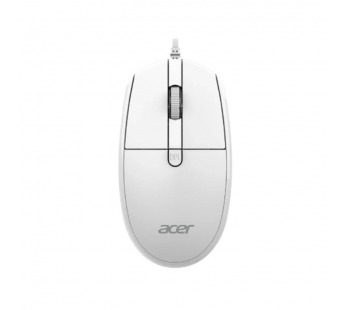 Мышь проводная Acer OMW401 белый оптическая 2000dpi USB 4but (ZL.MCEEE.030)#2170203
