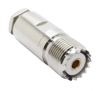 Разъемы высокочастотные NONAME UHF-K-7 Гнездо UHF на кабельRG8/RG213/RG214/RG225/7DFB/LMR400#2175585