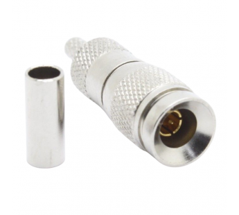 Разъемы высокочастотные Ruichi CC4-JC-1.5 Silver Штекер CC4 подобжим кабеля RG174/RG179/RG188/RG316/RD315/LMR100#2175776