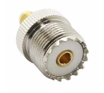 Разъемы высокочастотные Ruichi SMA/UHF-KK Gold/Silver Переходникгнездо SMA на гнездо UHF#2175741