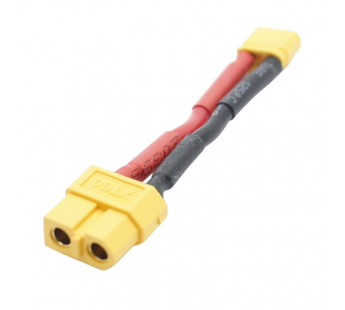 Разъемы питания DC AMASS Переходник гнездо XT60-F на штекерXT30-M (14AWG 5см)#2176228