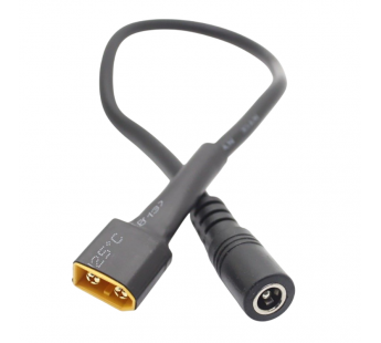 Разъемы питания DC AMASS Переходник штекер XT60-M на гнездо DC5,5x2,1 (2x1,50 кв.мм 30см)#2176221