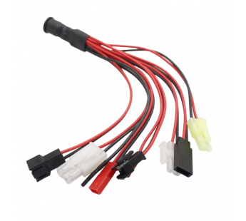 Разъемы питания DC AMASS Разветвитель гнездо DC 5,5x2,1 наразъемы TAMIYA-F/TAMIYA mini-F/RCY SYR-02M/FutabaJ-M/SM-2P-M/MF-2P-F 4,2мм#2176266