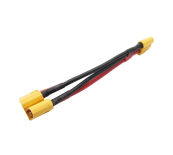 Разъемы питания DC AMASS Разветвитель гнездо XT60-F на 2 штекераXT60-M (14AWG 10см)#2176265