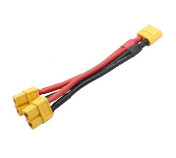 Разъемы питания DC AMASS Разветвитель штекер XT60-M на 2 гнездаXT60-F (14AWG 10см)#2176261