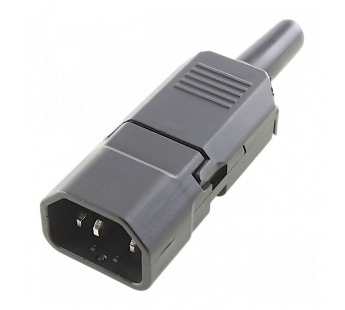 Разъемы питания Ruichi IEC-60320-C14 Разъем питания AC 3конт. вилкана кабель 250В 10А с зажимными клеммами#2176808
