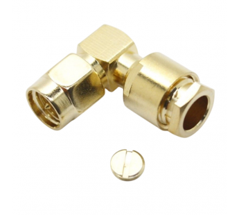 Разъемы высокочастотные NONAME SMA-JW-3 Gold Штекер SMAугловой на кабель RG58/RG142/RG223/SYV50-3#2175223