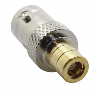 Разъемы высокочастотные NONAME SMB/BNC-KK Gold/SilverПереходник гнездо SMB на гнездо BNC#2175392
