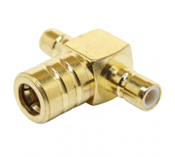 Разъемы высокочастотные NONAME SMB-JJK Gold Переходник гнездоSMB на два штекера SMB#2175397