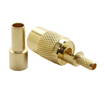Разъемы высокочастотные NONAME SMB-KC-1.5-75 Gold Гнездо SMBпод обжим кабеля RG174/RG179/RG188/RG316/RD315/LMR100 с вырезом#2175394