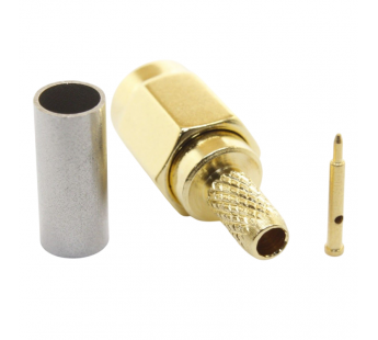 Разъемы высокочастотные NONAME SSMA-JС-1.5 Gold Штекер SSMAпод обжим кабеля RG174/RG179/RG188/RG316/RD315/LMR100#2175380