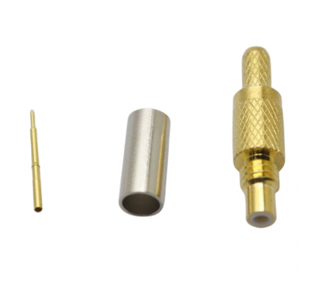 Разъемы высокочастотные NONAME SSMC-JC-1.5 Gold Штекер SSMCпод обжим кабеля RG174/RG179/RG188/RG316/RD315/LMR100#2175350