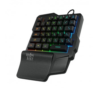 Игровой блок Оклик 701G IRON FIST черный USB for gamer LED#2170299