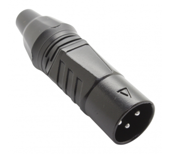 Разъемы аудио Rconnector RC-D1034M Штекер XLR 3конт. на кабель(Черный)#2174340