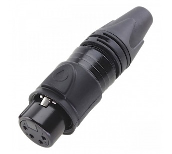 Разъемы аудио Rconnector RC-D1043F Гнездо XLR 4конт. на кабель
(Черный)#2174339