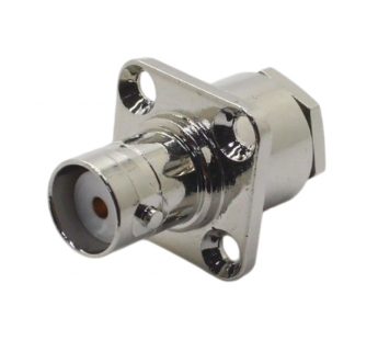 Разъемы высокочастотные NONAME BNC-KF-3 18.5x18.5 Гнездо BNC наблок под кабель RG58/RG142/RG223/SYV50-3 с фланцем#2174938